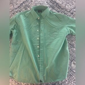 UNTUCKit Men's Green cotton Casual Button Down Shirt